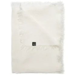 Merlin pellavahuopa 130 x 170 cm, Off-white (valkoinen)