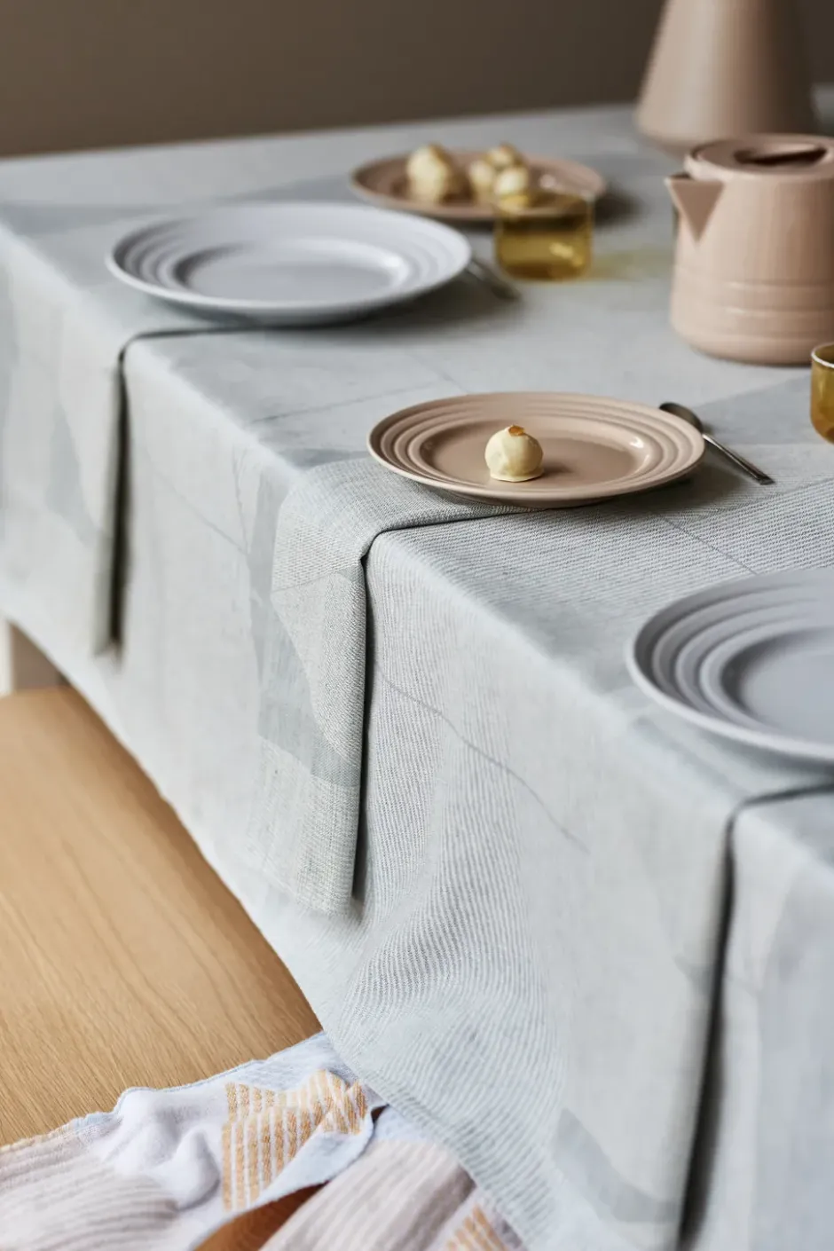Metric lautasliina 47x47 cm 4-pack, Sininen-valkoinen