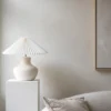 Mia lampunjalka 31 cm, White-ivory