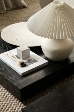 Mia lampunjalka 31 cm, White-ivory