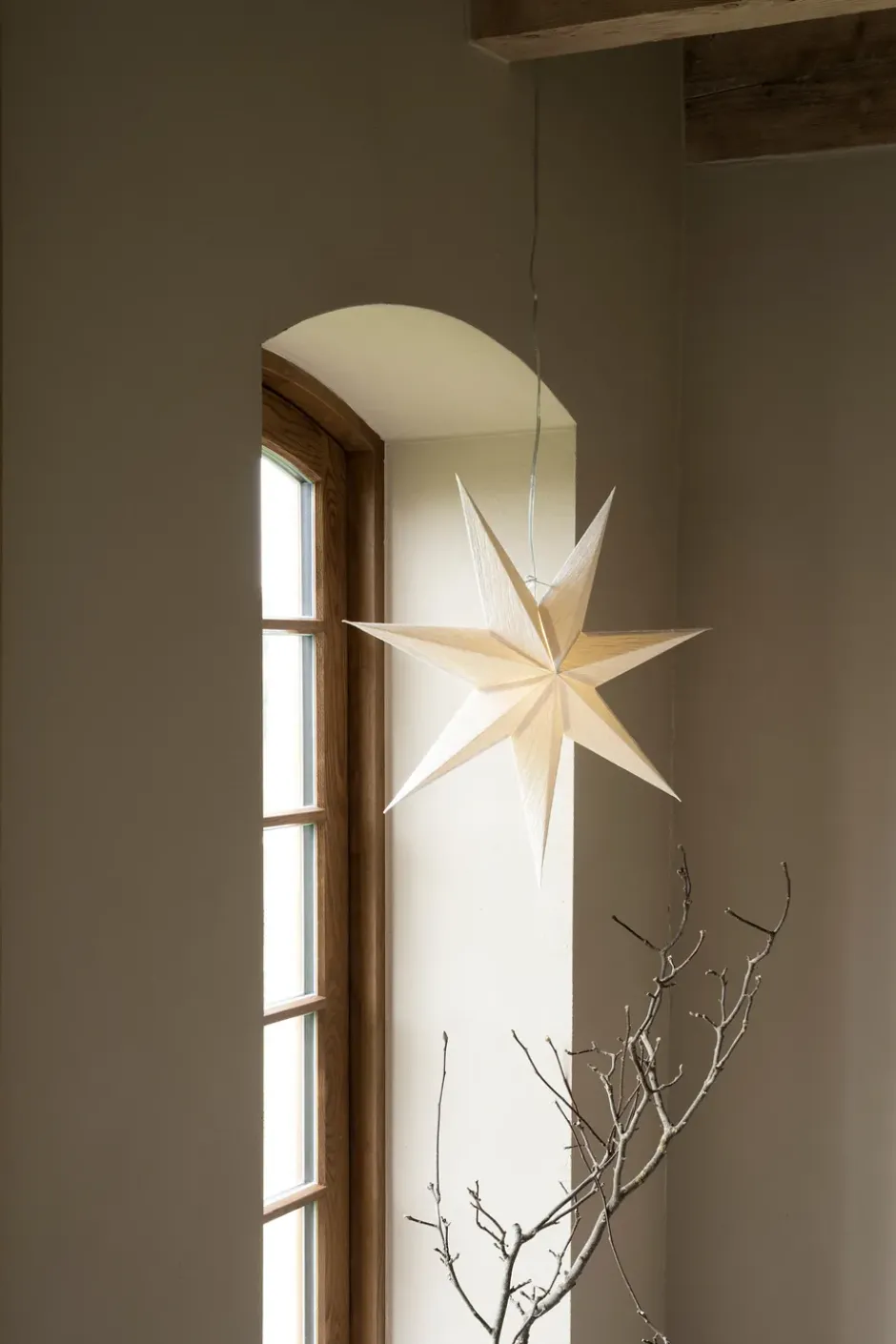 Mira adventtitähti Ø 60 cm, Valkoinen