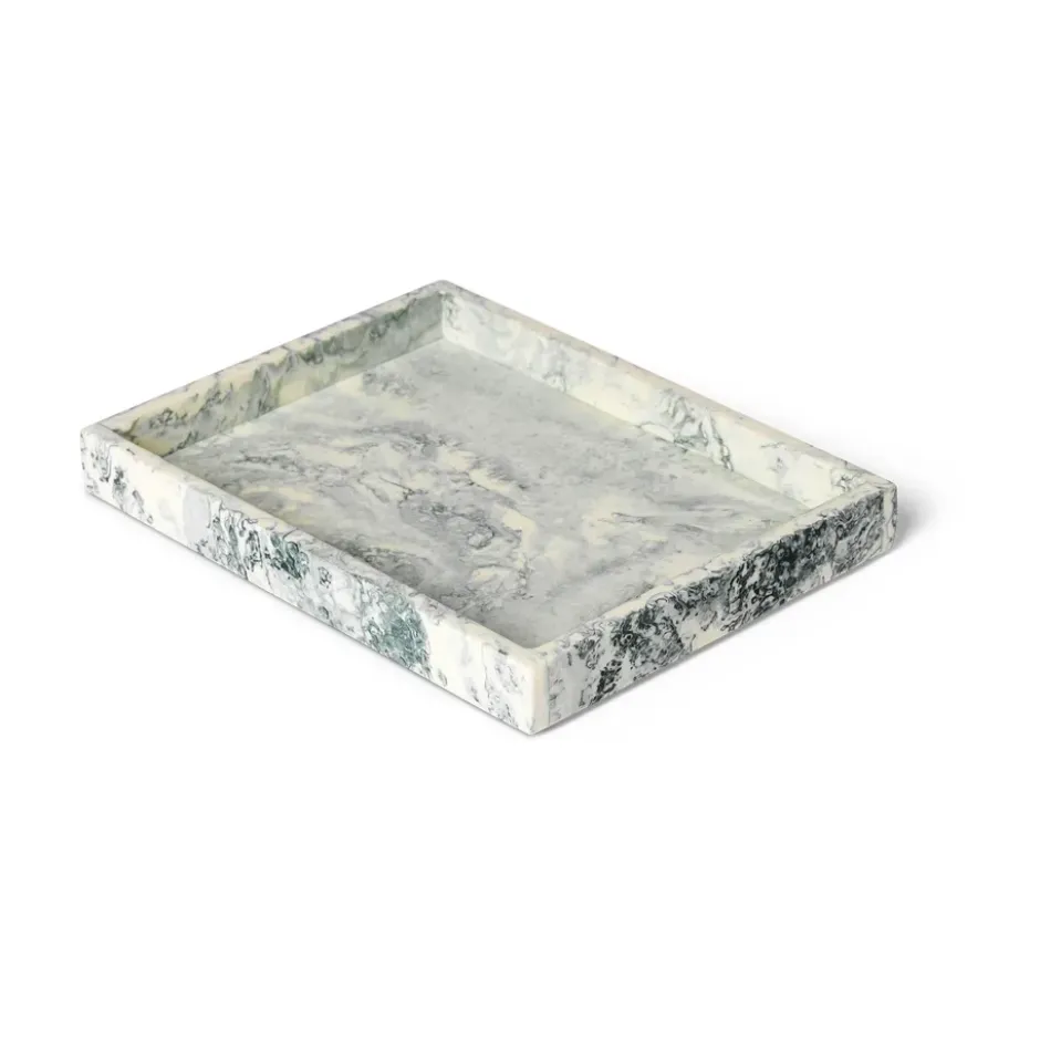 Mist koristetarjotin 15x20 cm, Emerald-off white