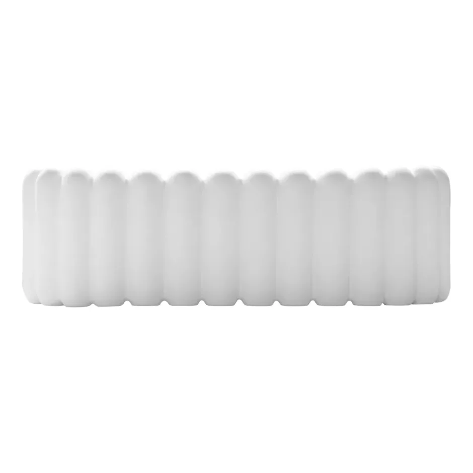 Mist ruukku soikea small 35 cm, White