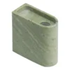 Monolith kynttilänjalka low, Mixed green marble