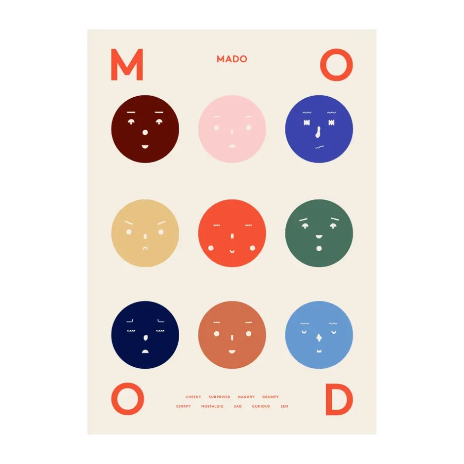 9 Moods -juliste, 50 x 70 cm