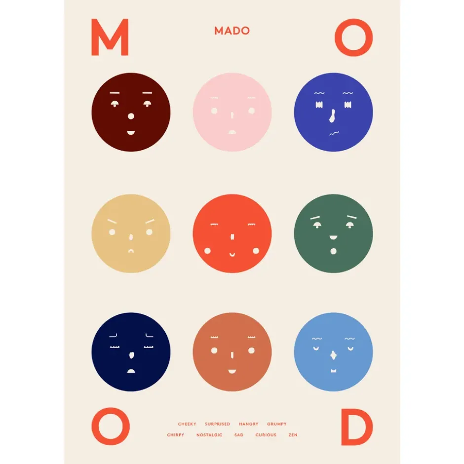 9 Moods -juliste, 70 x 100 cm