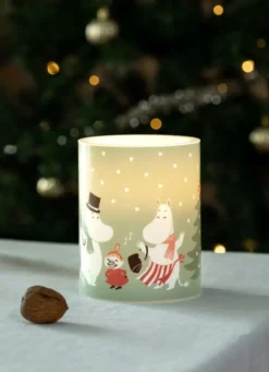 Moomin LED-pöytäkynttilä 12,5 cm, Festive spirits