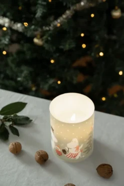 Moomin LED-pöytäkynttilä 12,5 cm, Festive spirits