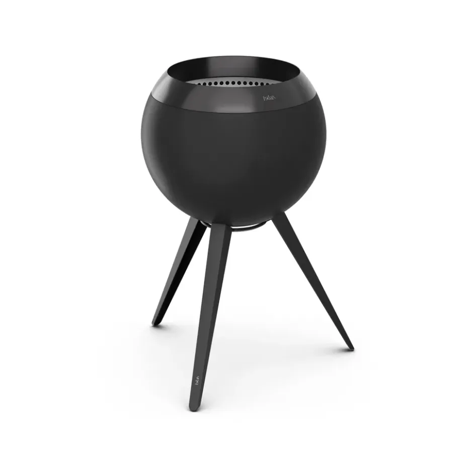 MOON 45 tulisija, All black, korkea jalusta