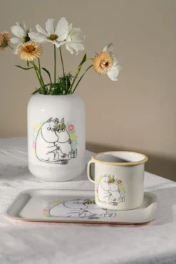 Mumin maljakko 19 cm, Kukat