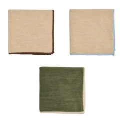 Mundus mikrokuituliina 30x30 cm 3 osaa., Camel-olive