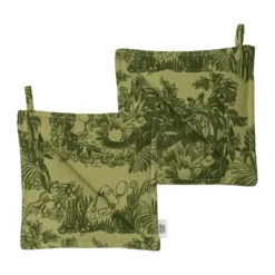 Mystiikan metsä Muumi patalappuset, Vihreä, 22x22 cm, 2-pack