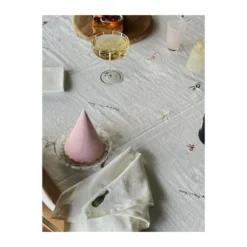 New Year puuvillaservetti 45x45 cm 4 kpl, Offwhite