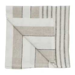 Noah liinaservietti 50x50 cm, Beige raita