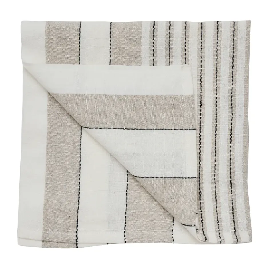 Noah liinaservietti 50x50 cm, Beige raita