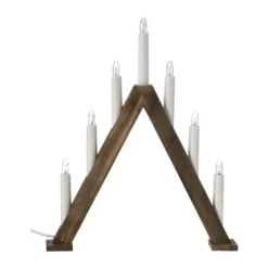 Nord adventtikynttelikkö 40 cm, Tummaksi petsattu