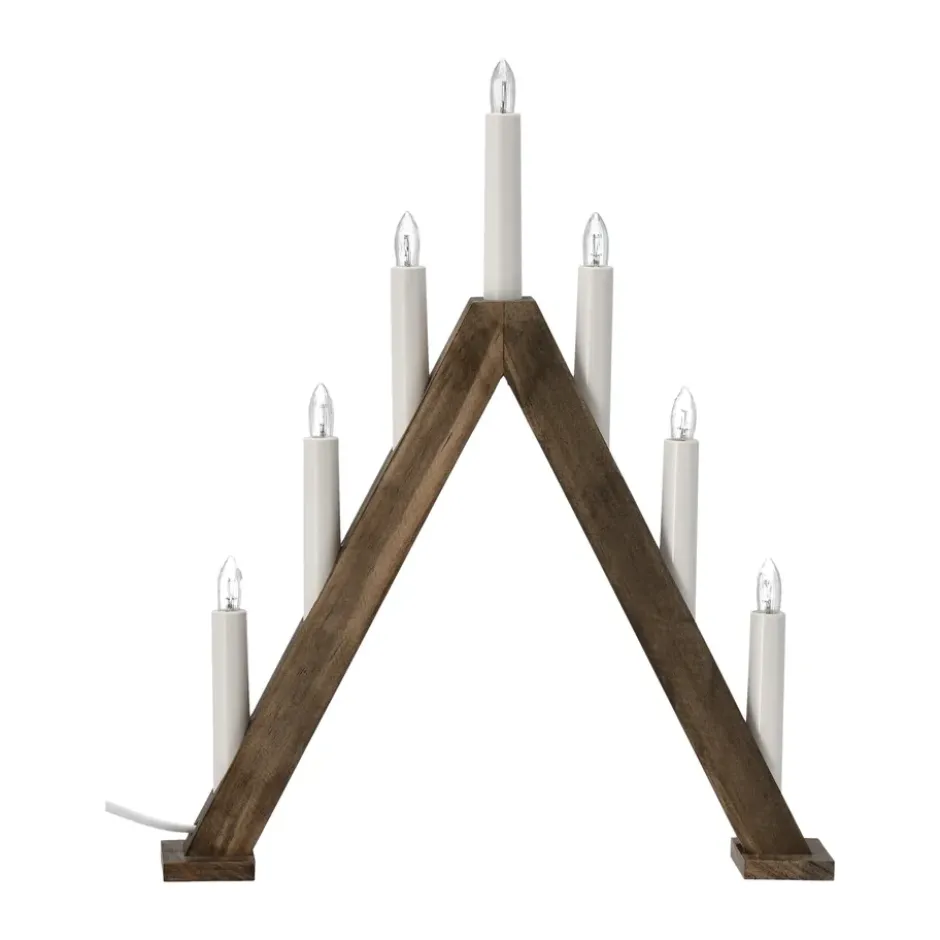 Nord adventtikynttelikkö 40 cm, Tummaksi petsattu