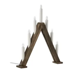 Nord adventtikynttelikkö 40 cm, Tummaksi petsattu