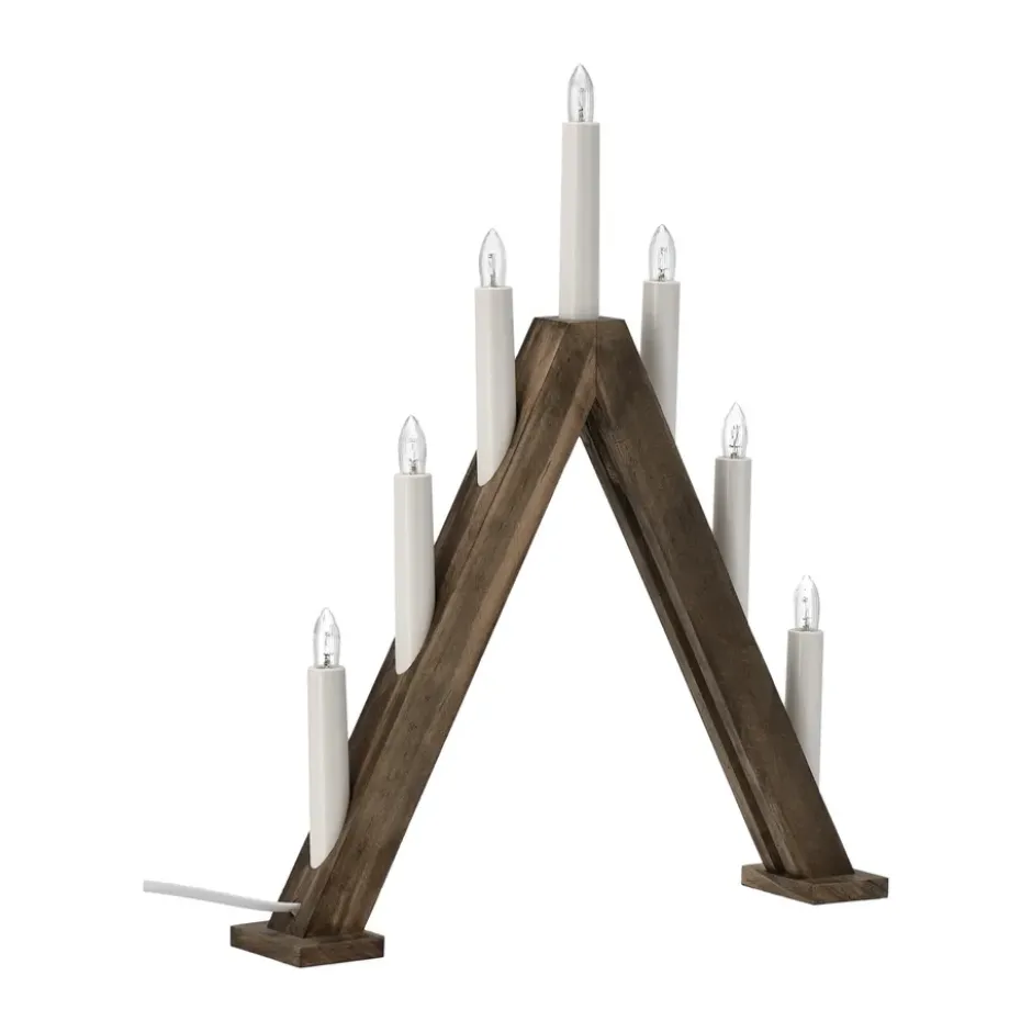 Nord adventtikynttelikkö 40 cm, Tummaksi petsattu