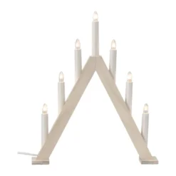 Nord adventtikynttelikkö 40 cm, Valkolakattu