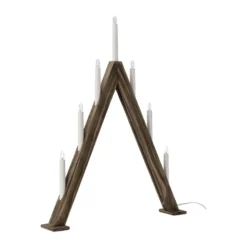Nord kynttilänjalka 60 cm, Tummaksi petsattu