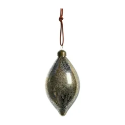 Nosille joulukoriste 12 cm, Hopea-kulta