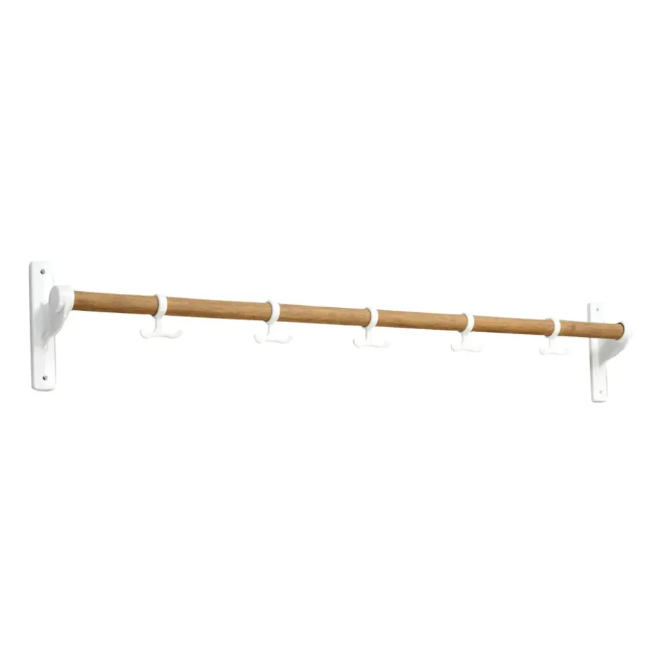 Nostalgi koukkutanko 100 cm, Bambu-valkoinen