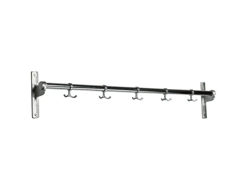 Nostalgi koukkutanko 100 cm, Kromi-Alumiini