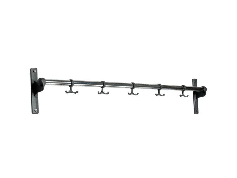 Nostalgi koukkutanko 100 cm, Kromi-Alumiini