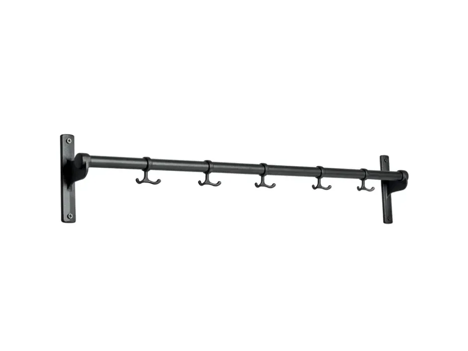 Nostalgi koukkutanko 100 cm, Musta-Alumiini