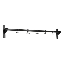 Nostalgi koukkutanko 100 cm, Mustaksi petsattu tammi-musta