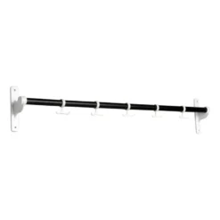 Nostalgi koukkutanko 100 cm, Mustaksi petsattu tammi-valkoinen