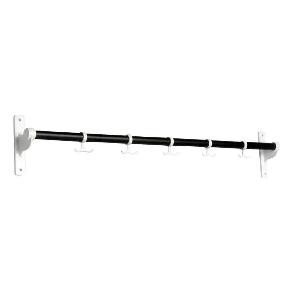 Nostalgi koukkutanko 100 cm, Mustaksi petsattu tammi-valkoinen