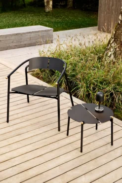NOVO loungepöytä Ø50x35 cm, black