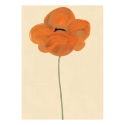 Orange Unikko -juliste, 50 x 70 cm