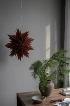 Oslo adventtitähti Ø44 cm, Red ochre