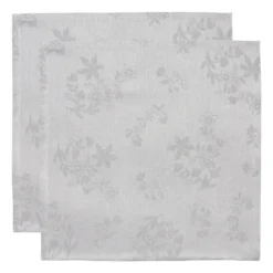 Ostindia Musta kangaslautasliina 45x45 cm 2-pack, Musta