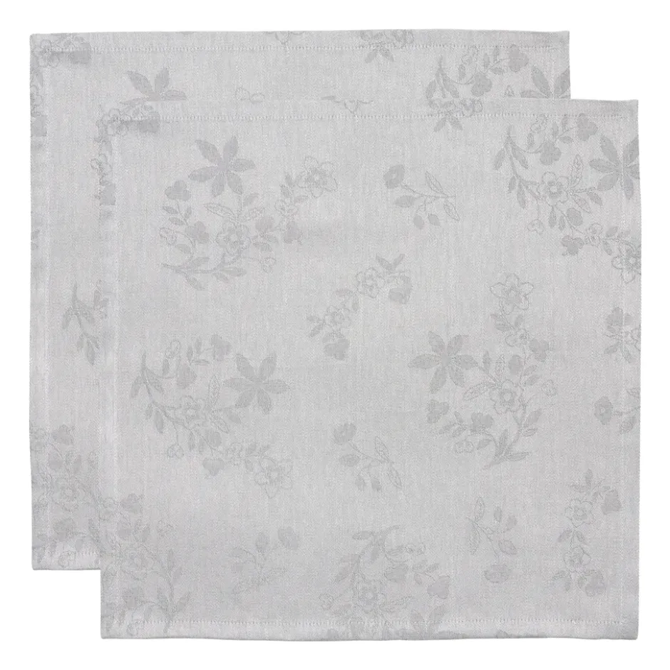 Ostindia Musta kangaslautasliina 45x45 cm 2-pack, Musta