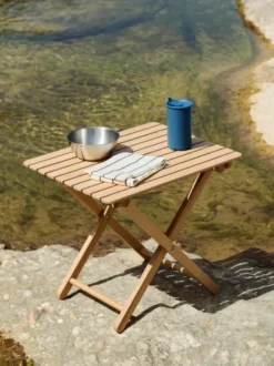 Outdoor Market keittiöpyyhe, Blue-beige, 2-pack