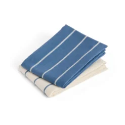 Outdoor Market keittiöpyyhe, Blue-beige, 2-pack