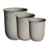 Out stripe -ruukku 3-pakkaus, Beige
