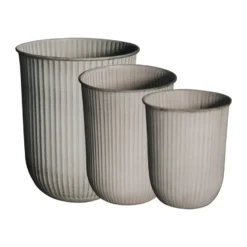 Out stripe -ruukku 3-pakkaus, Beige