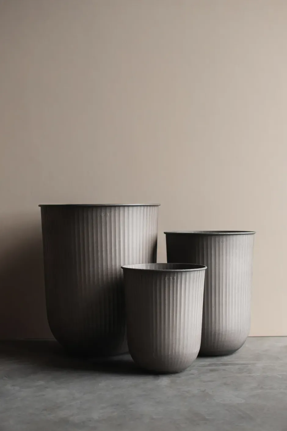 Out stripe -ruukku 3-pakkaus, Beige