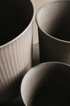 Out stripe -ruukku 3-pakkaus, Beige