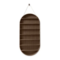 Oval Dorm hylly, Smoked oak