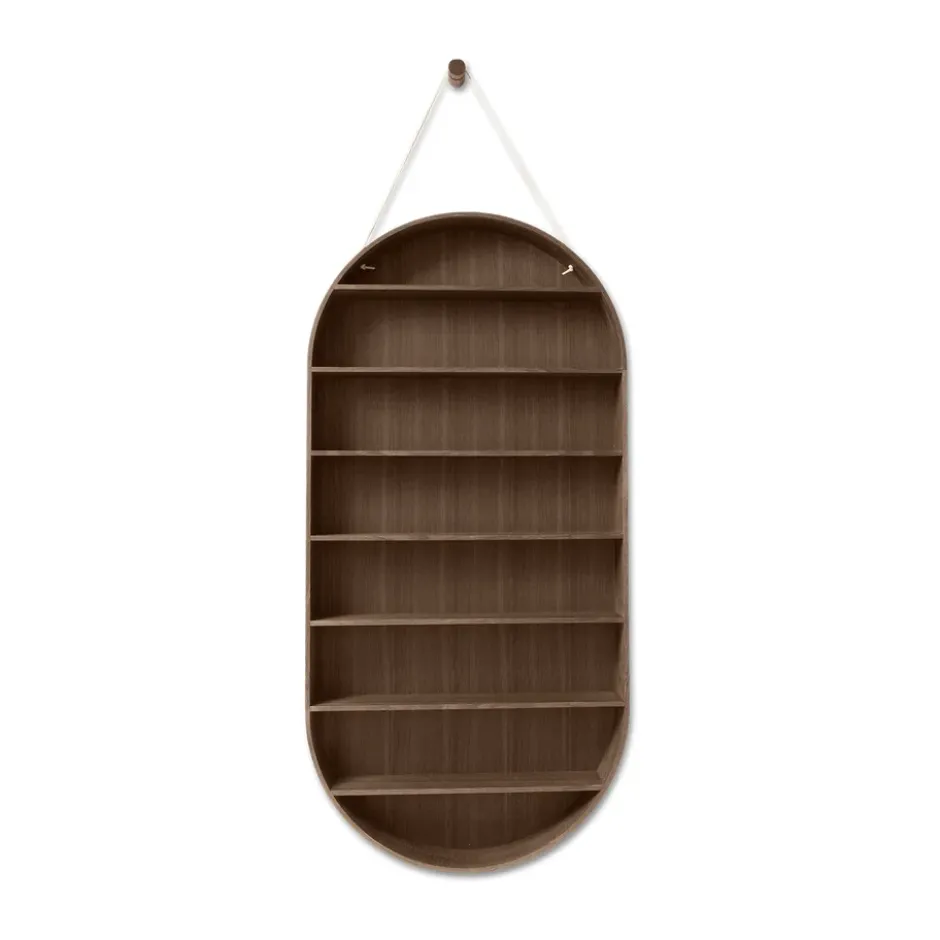 Oval Dorm hylly, Smoked oak