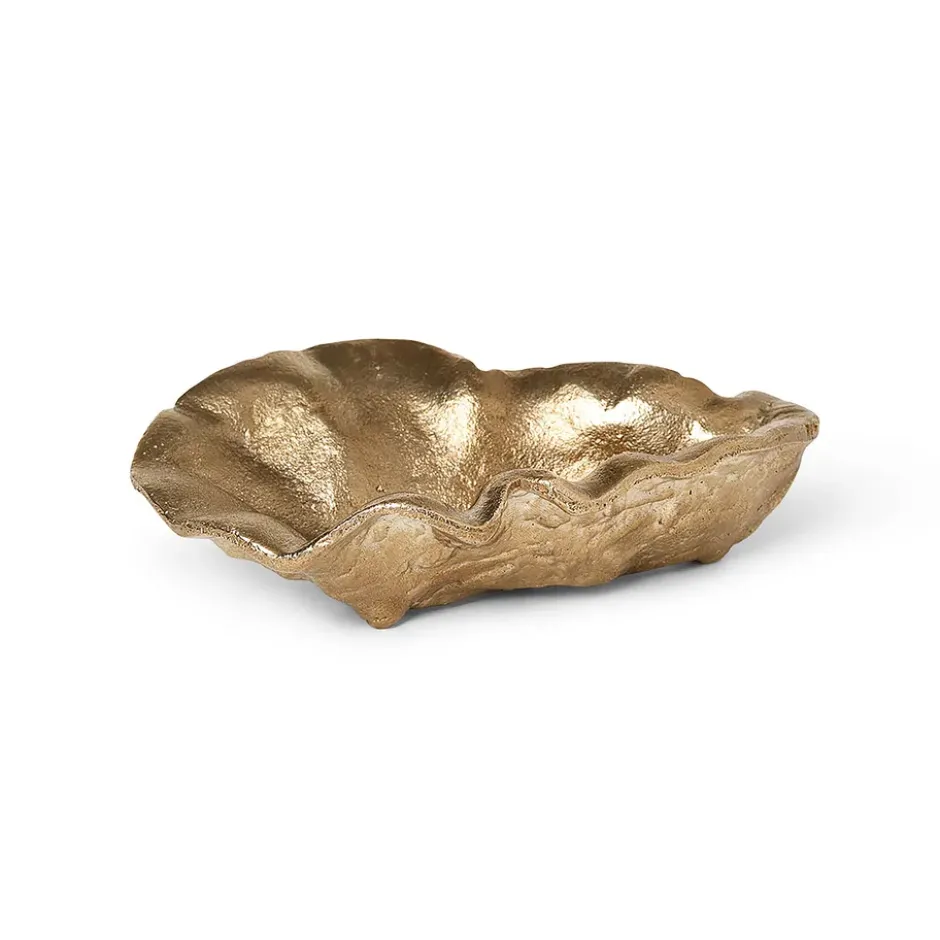 Oyster koristeskulho 10,5 cm, Messinki