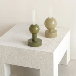 Pallo A kynttilänjalka 14,6 cm, Capulet olive