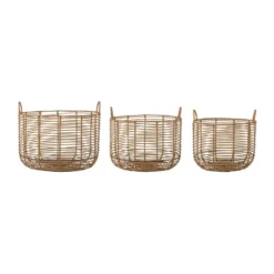 Panier de rangement Mekkel 3 pièces, Luonnonvärinen