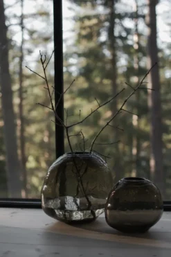 Pebble maljakko ruskea, Pieni Ø 20 cm